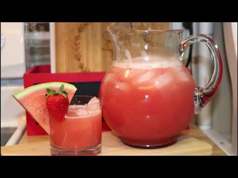 COMO HACER AGUA FRESCA DE SANDIA Y FRESA | MEXICAN DRINK RECIPE