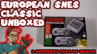 European SNES Classic Unboxed Plus Concerns & Differences From The US Version