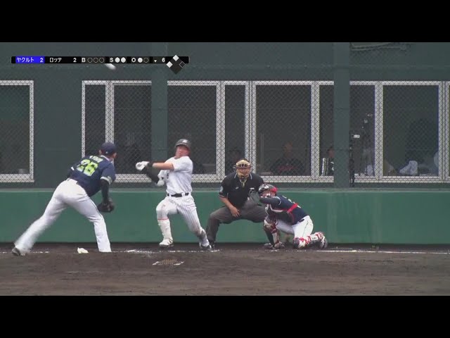 【ファーム】マリーンズ・安田 センターへ勝ち越しタイムリー!! 2018/5/30 M-S(ファーム)