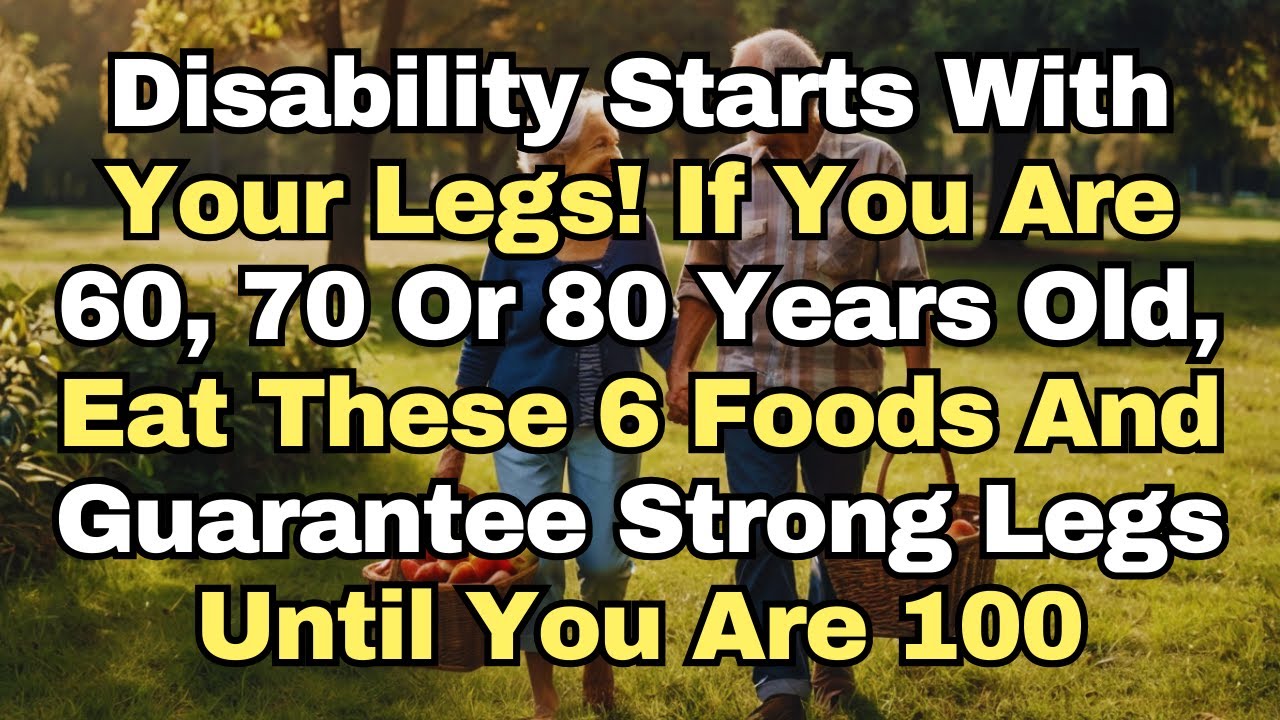 WARNING: Your Legs Weaken First! Seniors MUST Eat These 6 Foods to Strengthen Them
