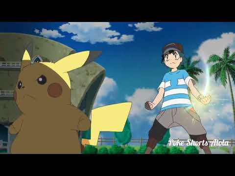 Ash's Mother Watching Ash and Pikachu's Z-move(Gigavolt Havoc)