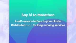 Simplifying with Mesos and Marathon