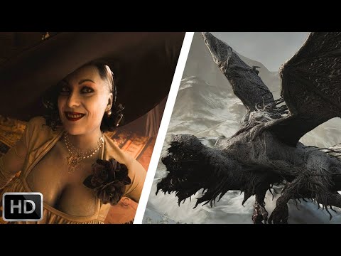 Resident Evil Village - All Lady Dimitrescu Scenes & Boss Fight HD 1080p60 PC