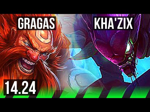 GRAGAS vs KHA'ZIX (JGL) | NA Master | 14.24