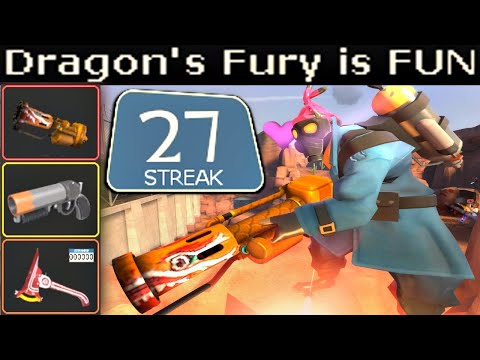 The Dragon's Fury is FUN🔸Team Fortress 2 Gameplay (TF2)