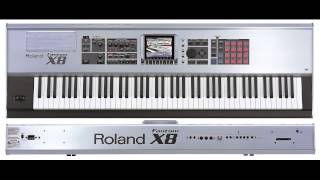 Video thumbnail for Roland Fantom X8 demonstration of sounds and sequences by REWO_Channel