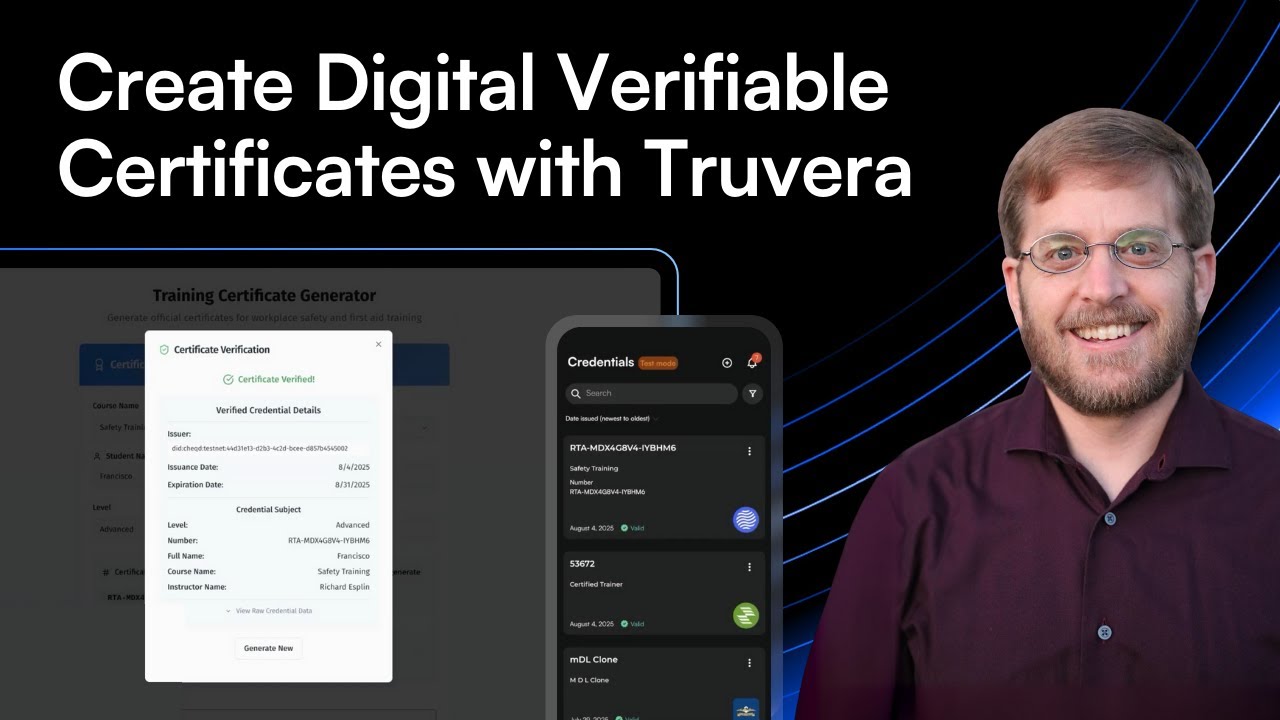 Create Digital Verifiable Certificates with Truvera [Demo]