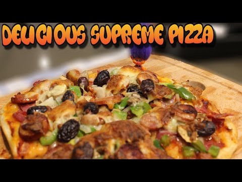 Homemade Easy Supreme Pizza Recipe - Fresh Authentic Flavor