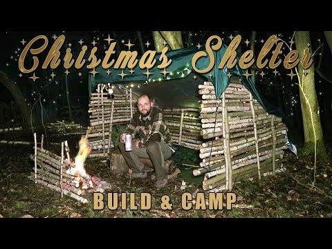 BUSHCRAFT SHELTER: Bauen und Campen für Weihnachten