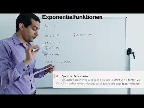 Mathe 10. Klasse: Exponentialfunktionen Textaufgaben Weltbevölkerung + Zinsen