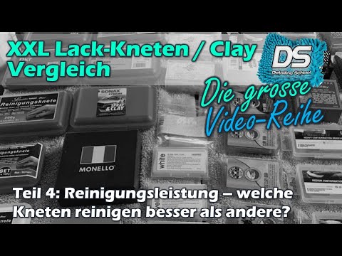 XXL Autolack-Kneten / Clay Vergleich: Teil 4 - Welche Kneten reinigen besser als andere?