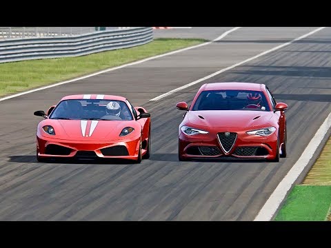 Alfa Romeo Giulia Quadrifoglio vs Ferrari F430 Scuderia