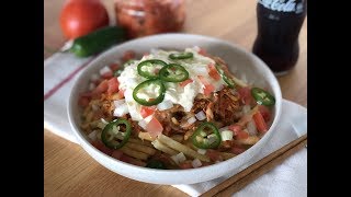 Kimchi Fries Recipe (Braised Chicken)