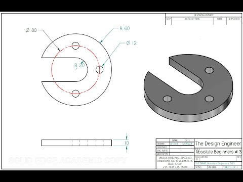 Solid Edge 2024 Tuturial - Absolute Beginners # 3
