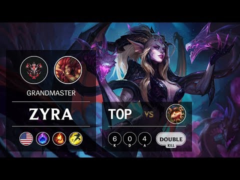 Zyra Top vs Teemo - NA Grandmaster Patch 9.9