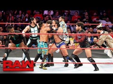 Rich Swann, Cedric Alexander, Akira Tozawa & Mustafa Ali vs. "The Zo Train": Raw, Nov. 20, 2017