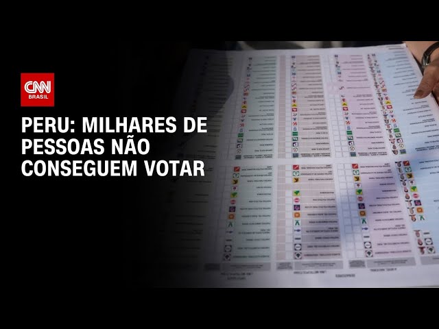 Peru defende integridade da eleição após denúncias de candidatos | LIVE CNN