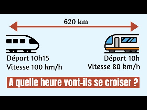 A quelle heure ces trains vont-ils se croiser