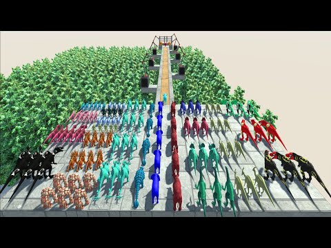 Colors Race To Get a Pink Pig #24  - Animal Revolt Battle Simulator