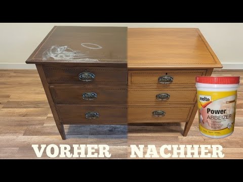 Möbel restaurieren mit Abbeizer – Kommode aufarbeiten leicht gemacht