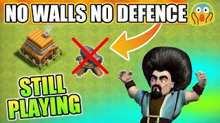 No defence , No walls unique player in Clash of clans 2018