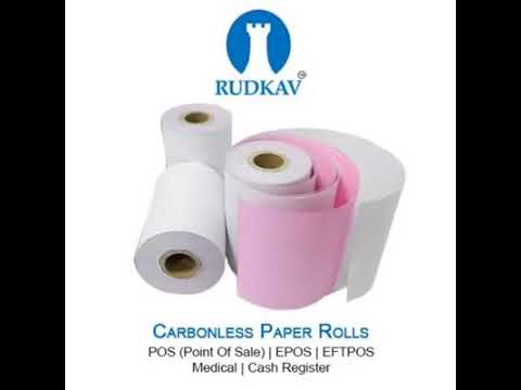 Plain thermal receipt paper roll, gsm: 80 - 120