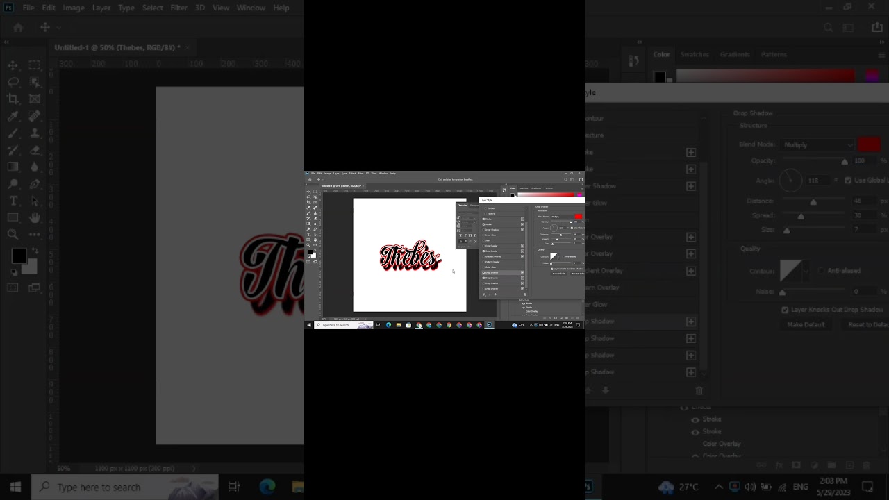 How to make a wordmark logo design in photoshop easily #graphicdesign #photoshoptutorial
