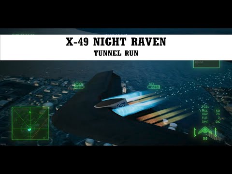 Ace combat 7 - X-49 Night Raven tunnel run, will it even Fit in ?