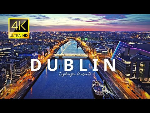 Dublin, Ireland 🇮🇪 in 4K ULTRA HD 60 FPS Video by Drone