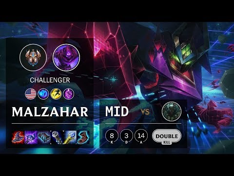 Malzahar Mid vs Pyke - NA Challenger Patch 10.3