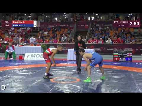 1/8 FS - 52 kg: D. DIANKOV (BUL) v. G. KURKHULI (GEO)