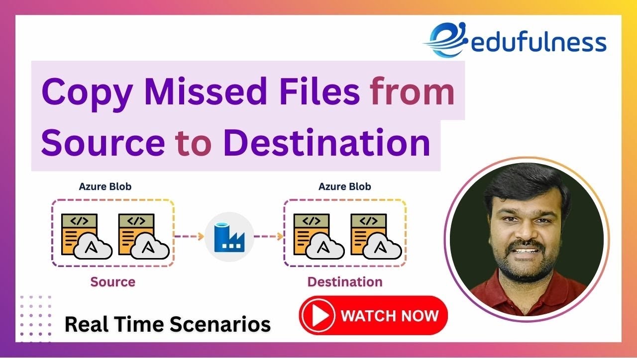 Copying missed files from Source to Destination | Azure Data Factory (ADF) | Data Engineer #adf