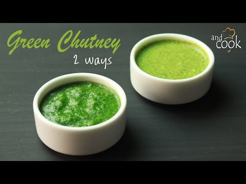 রেস্টুরেন্ট স্টাইলে পারফেক্ট গ্রীন চাটনি | Green Chutney Recipe in Bangla | Two Ways Green Chutney