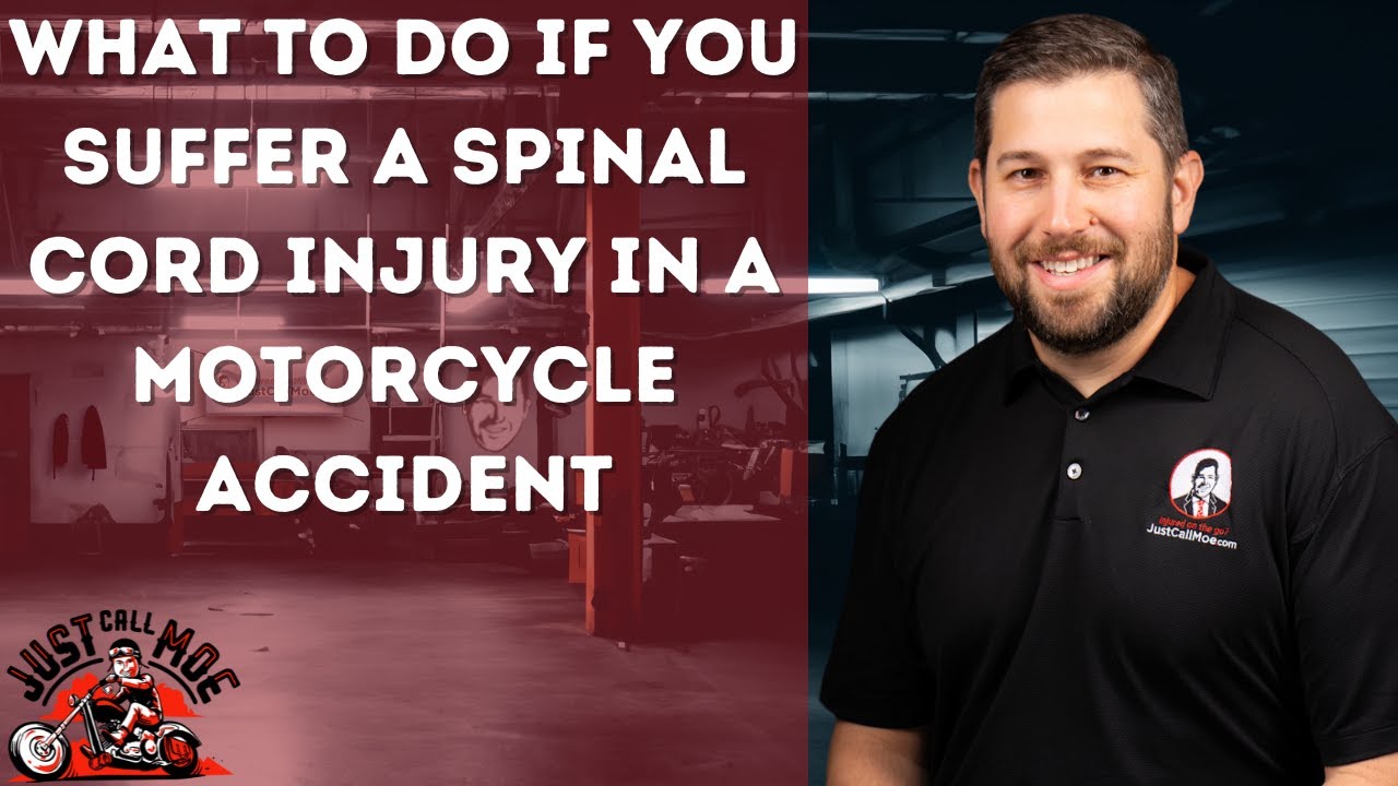 What should I do if I suffer a spinal cord injury in a motorcycle accident?