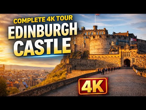 Edinburgh Castle Full Tour in 4K | Complete History Explained | Scotland's Most Iconic Fortress