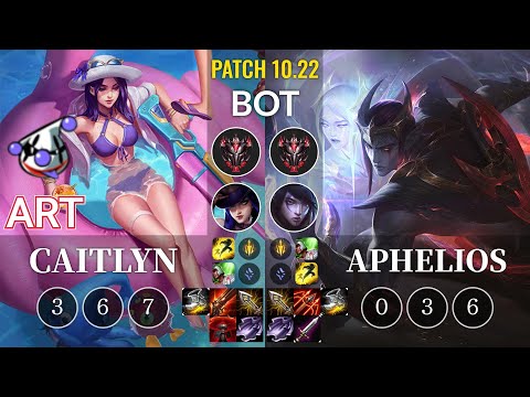 RJ Art Caitlyn vs Aphelios Bot - KR Patch 10.22
