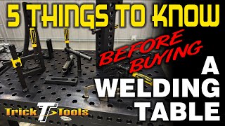 5 Things To Know Before Buying a Welding Table - Trick-tools
