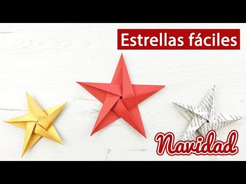 Preciosa estrella de Navidad con solo 1 hoja de papel