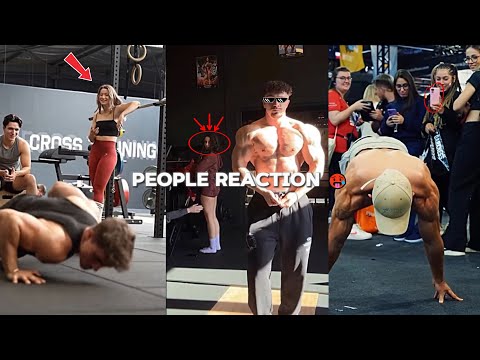 People Reaction to Calisthenics 🥵💀 #calisthenics #edit