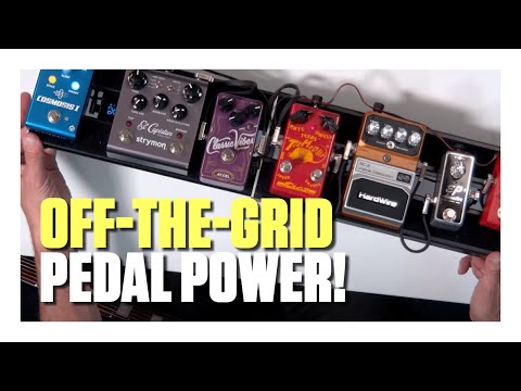 No need for an electrical outlet! Paul demos D'Addario's new XPND Pedal Power Battery Kit