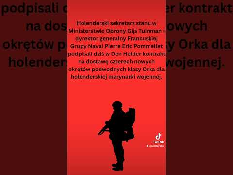 Holandia podpisała kontrakt zbrojeniowy z francuską grupą #Naval