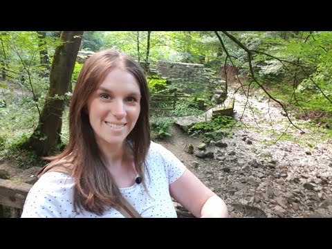 The disappearing river at Loggerheads Country Park, near Moel Famau, Mold