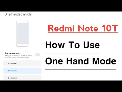 Redmi Note 10T How To Use One Handed Mode | Redmi Note 10T One Hand Mode Kaise Kare