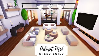 Party House - Modern Rosy Home Speed Build (Part 1) 🌹 Roblox Adopt Me!