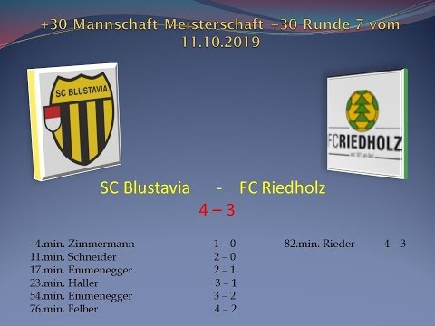+30 Meisterschaft SC Blustavia  -  FC Riedholz
