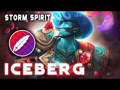 Iceberg | Storm Spirit | Dota 2 Full Gameplay