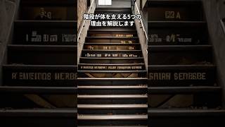 【50代からの健康習慣】階段を使うだけで体が変わる？毎日できる簡単な運動習慣　#shorts #50代健康 #中高年の健康 #雑学