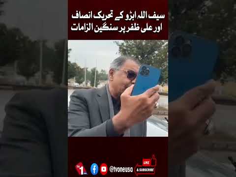 سیف اللہ ابڑو کے تحریک انصاف اور علی ظفر پر سنگین الزامات