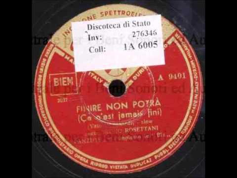 Bruno Rosettani - Finire non potrà (Ca c'est jamais fini)