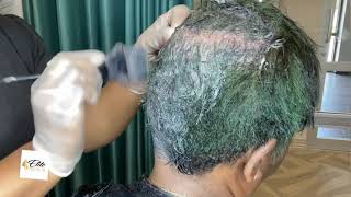 Her gray hair turned green 🤢| How to remove green from gray hair